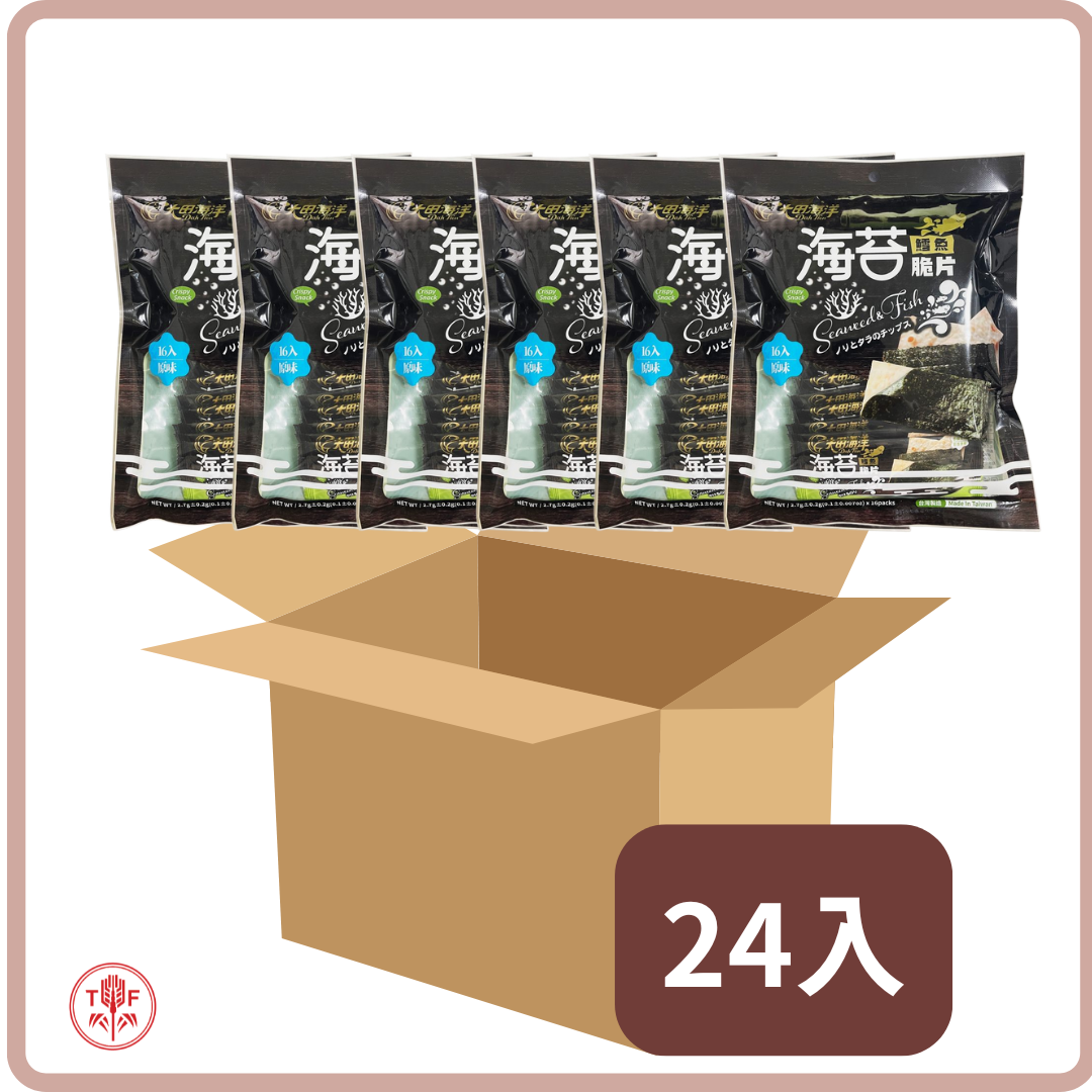 鱈魚海苔脆片單片裝 Crispy Seaweed Fish Snack 16 pcs