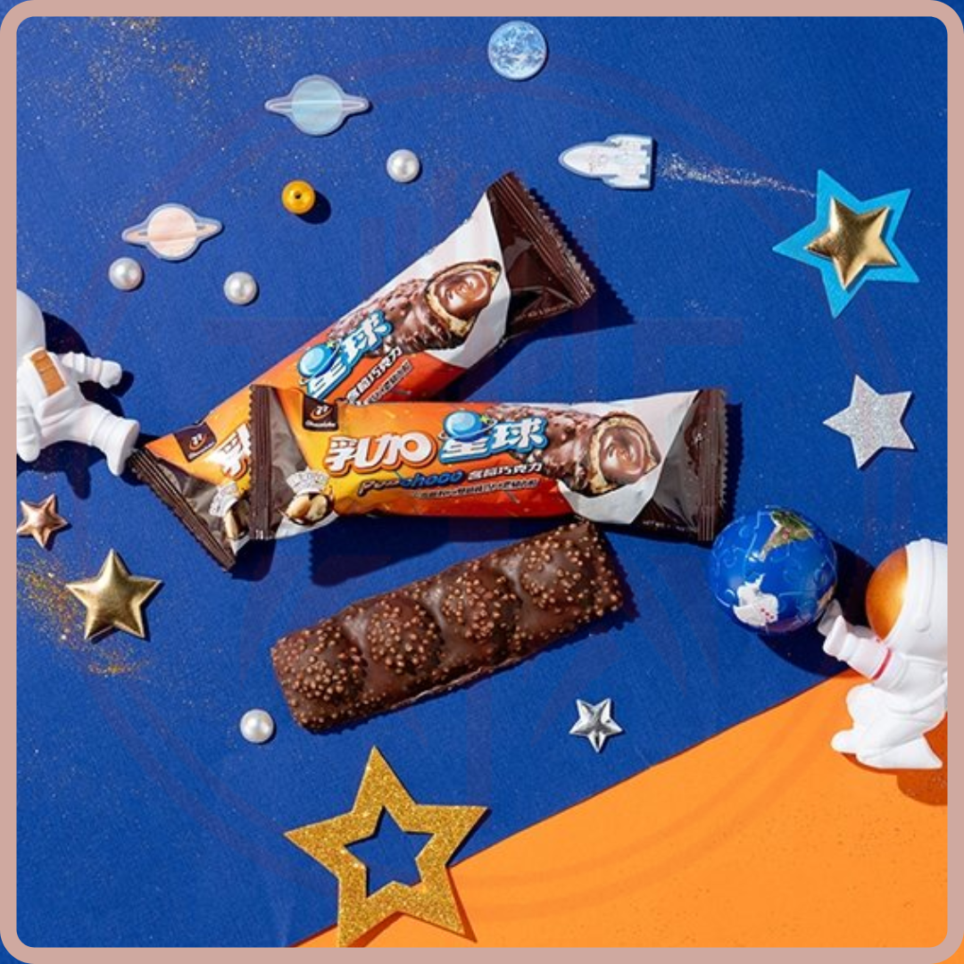 77乳加星球含餡巧克力 Popchoco Peanut Coca bar