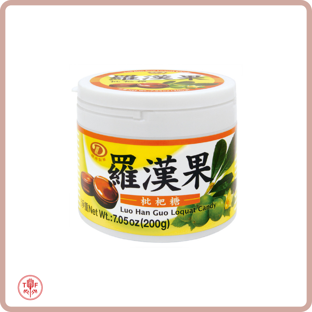 綠得喉糖 羅漢果枇杷 | 金桔檸檬 Liuh Der Throat Drops 200g