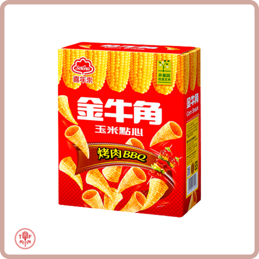 金牛角玉米點心 烤肉風味 Corn Snack BBQ Flavour
