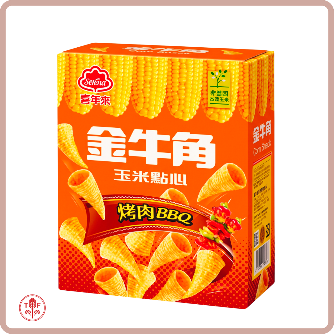 金牛角玉米點心 烤肉風味 Corn Snack BBQ Flavour